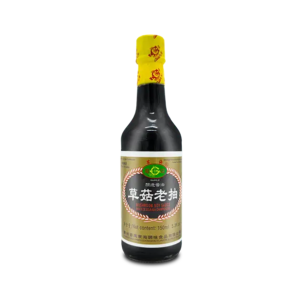 Salsa de soya con champiñones para chifas