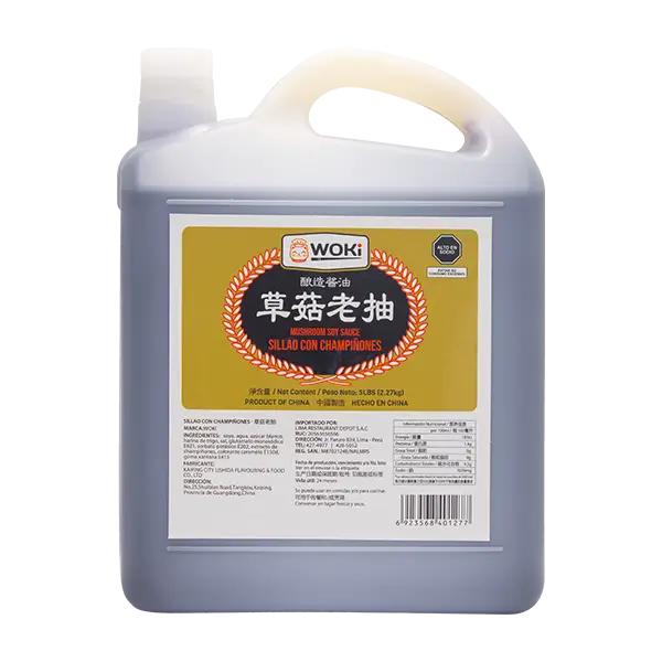 Sillao con Champiñones Woki galón 2.27 kg para negocios